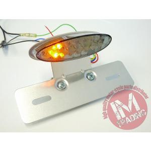 ウインカー付きオーバルLEDテールランプ スモ...の詳細画像2