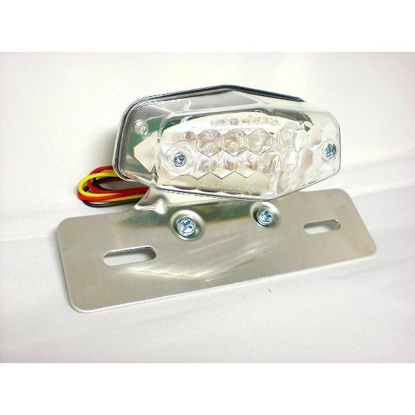 LEDルーカステールランプ クリアレンズ バイク用