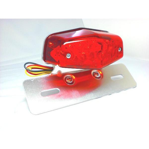 LEDルーカステールランプ レッドレンズ バイク用