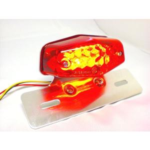 LEDルーカステールランプ レッドレンズ バイク用の詳細画像2