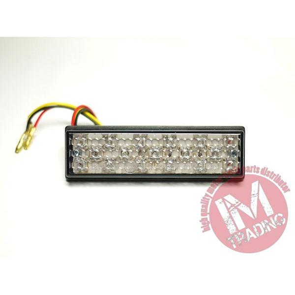 スクエアLEDテールランプ スモーク バイク用　ボルト穴無 ゆうパケットXT250X セロー WR2...