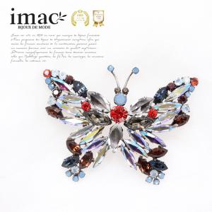 アクセサリー アクセサリー ブローチ 蝶々のブローチ マルチカラー 092528  【イマックジュエリー公式】｜imac-jewelry