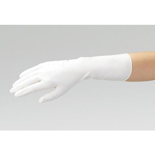 No.2031　ニトリルP.F.ロング　ホワイト　Mサイズ １００枚入　品番:304-0000213