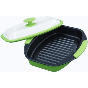 電子レンジ用調理器 レンジで焼ケール 角型 T...の詳細画像1