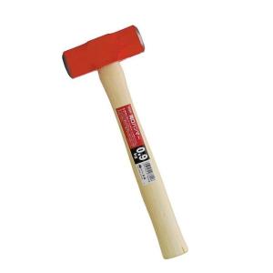 M&M 木柄 両口ハンマー 0.9kg 赤　