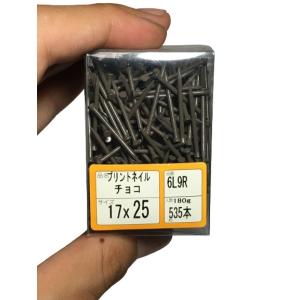 内装用カラー釘 プリントネイル チョコ 17×25mm 約180g