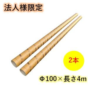 ボイド管 スリーブ Φ100 長さ4m 2本 紙パイプ 紙管 フジボイド フジモリ産業 100mm