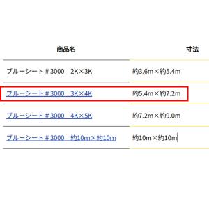 ブルーシート 5.4m×7.2m #3000 ...の詳細画像1