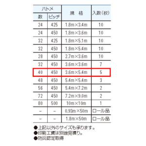 白防炎シート 3.6m×5.4m 450P 5...の詳細画像2