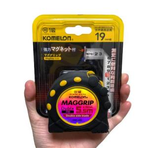 コンベックス 強力マグネット付 マググリップ 19mm×5.5m KMC-32D コメロン KOMELON スケール