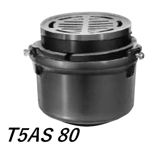 伊藤鉄工 T5AS-80 樹脂製椀付き ステンレス製目皿 枠付き 床排水トラップ 排水金具 IGS