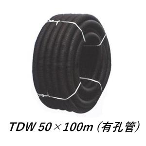 暗渠パイプ 直径60mm 10m 有孔 キャップ付 PE暗渠排水管 穴あき二重壁 