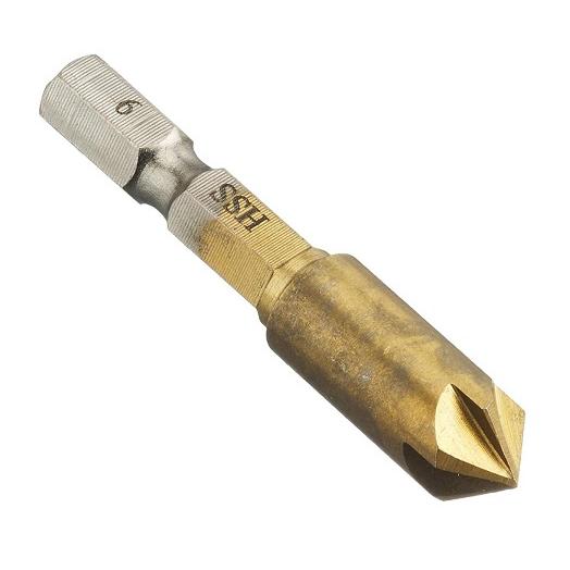 面取りカッター 5枚刃 六角軸 9mm 材木 軽金属 鉄 高儀