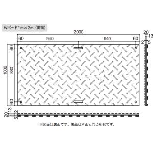 WPT Wボード 1000×2000×20mm...の詳細画像2