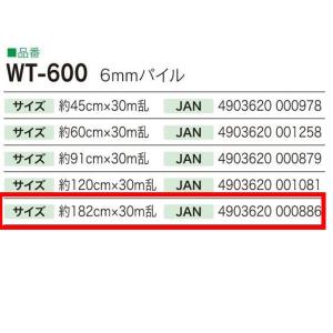人工芝 WT-600 タフト芝ロールタイプ 6...の詳細画像2