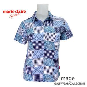 マリクレール レディス 半袖プリントシャツ 711606の商品画像