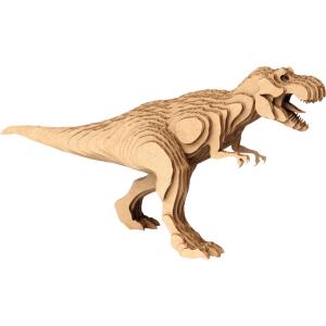 恐竜 ペーパークラフト 知育 工作 コンタモ ダイナソー ティラノサウルスL｜image-mission