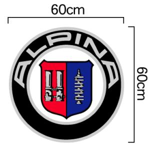 BMW ALPINA エンブレム カラー ステッカー （デカール シール） 30cm