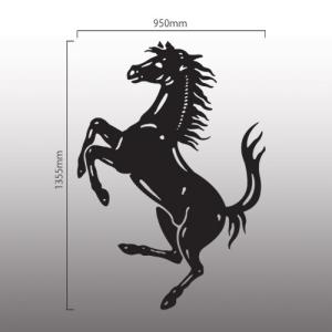 フェラーリ Ferrari 特大切抜きステッカー 跳馬 縦96cm×横67cm