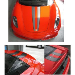 【2本セット】フェラーリ マセラティ イタリアトリコロール カーステッカー フェラーリ Ferrari スクーデリア ラインステッカーセット 色