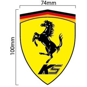 ケーニッヒ ステッカー 縦10cm　Koenig Specials Ferrari