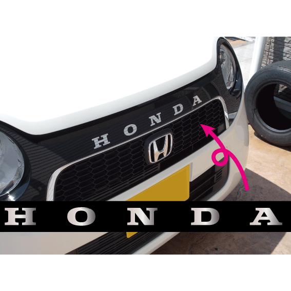 ホンダ HONDA 切抜きステッカー 銀メッキ カッティング文字