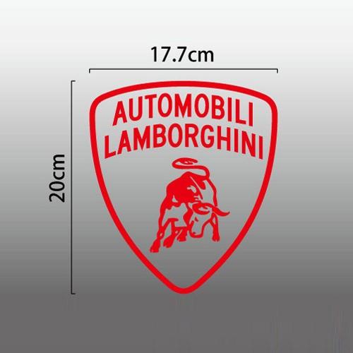 ランボルギーニ Lamborghini エンブレム 切抜きステッカー 幅177mm×縦200mm