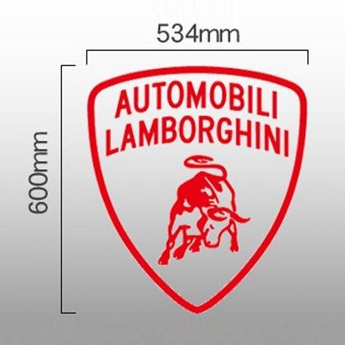 ランボルギーニ Lamborghini エンブレム 切抜きステッカー 幅534mm×縦600mm