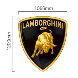 ランボルギーニ Lamborghini エンブレム カラーステッカー 幅1066mm×縦1200mm