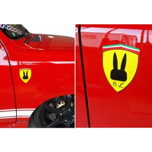 スズキ SUZUKI ラパン フェラーリ Ferrari風エンブレム ステッカー｜imagine-style