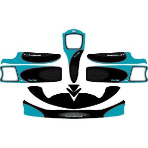カウルステッカー KOSMIC コスミック M4カウル用 レーシングカート