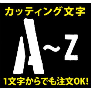 1文字から買えるステンシル アルファベット  カッティング文字 ステッカー