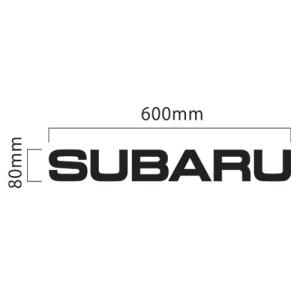 スバル SUBARU ロゴ 切抜きステッカー  600mm×80mm カッティング文字｜imagine-style