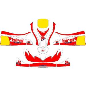 レーシングカート用 カウルステッカー ジュニア用 birel-TRY b 特注品 