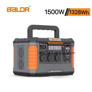 ポータブル電源 1500W 1328Wh 359000mAh PSE認証済 ポータブルバッテリー 大容量 高出力 急速充電 MPPT制御方式採用 LEDライト SOS機能付き アウトドア 車中泊