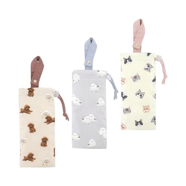 ポーチ 傘袋 傘カバー 傘入れ 吸水 折りたたみ マイクロファイバー イヌ シマエナガ ネコ GPO...