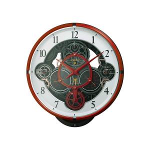 Rhythm リズム からくり時計 Karakuri Clock Char S Custom メンズ レディース 4mn534mg01 赤メタリック 白 Pymr Go Th