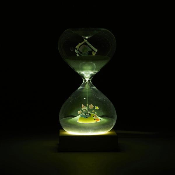 砂時計 LED ライト 15分計 ムーミン 152-333242W 台座 ギフト 送料無料