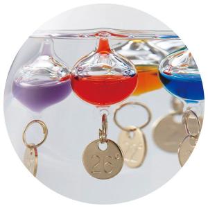 ガリレオ温度計 ガラスフロート温度計しずくS ...の詳細画像1