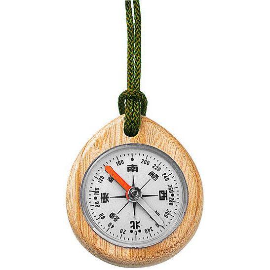 コンパス 方位磁石 オイル式コンパス 75662 天然木 シンワ測定 送料無料