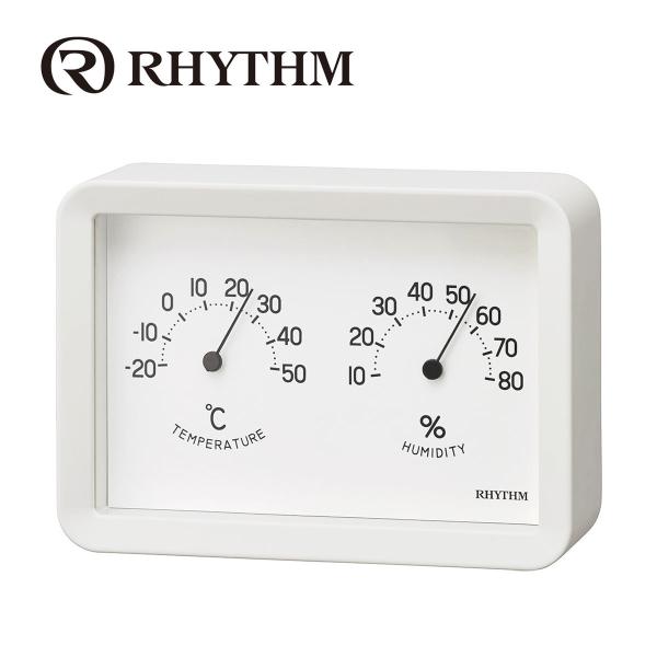 温湿度計 9CZ204SR03 RHYTHM リズム アナログ温湿度計