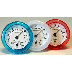 円形 クリア 温湿度計 CR-108 クレセル 送料無料