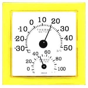 アナログ温度湿度計 クリア温湿度計 壁掛 CR-12 送料無料