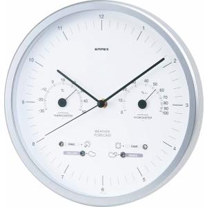 時計：温湿度計、天気予測付きアナログ掛け時計EX-5471（壁掛）送料無料｜imanando