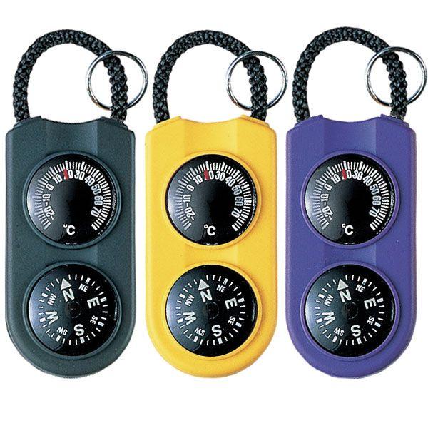 コンパス サーモ 温度計 携帯型  キーホルダー 方位磁石 FG-5122/FG-5124/FG-5...