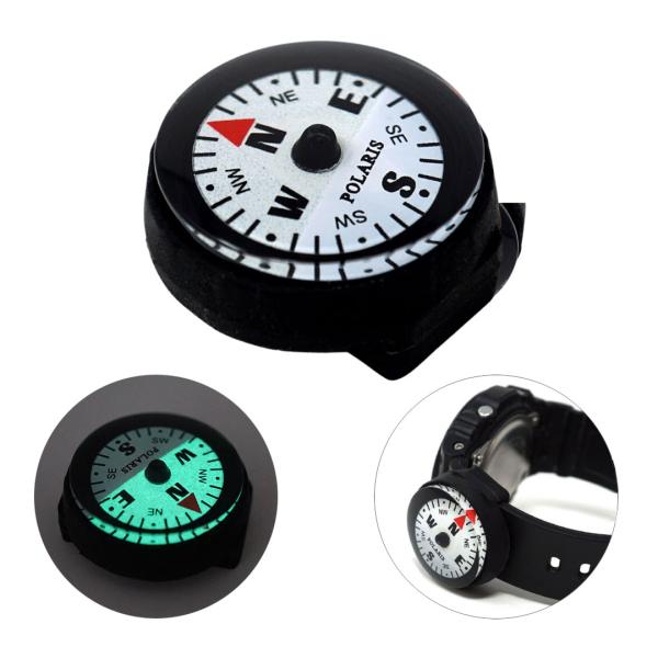 コンパス 時計ベルト用コンパス POLARIS  防水60m 蓄光 防水 MC-0932 送料無料