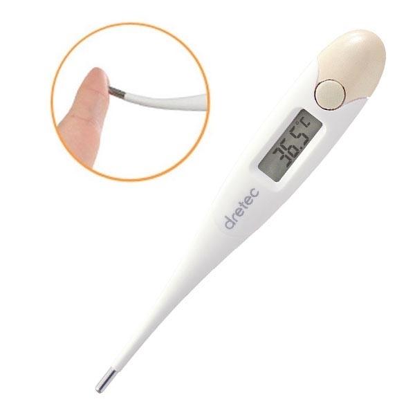 体温計 予測 実測 30秒 わき専用 曲がる ドリテック 電子体温計 TO-200 シンプル 〒郵送...