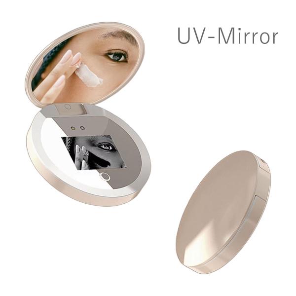 UVミラーカメラ 日焼け止め 塗り残し 塗りムラ 手鏡 チェック 紫外線 送料無料