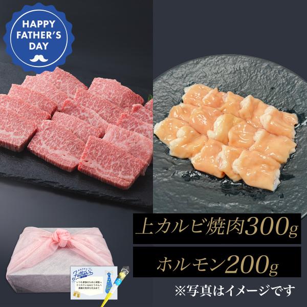 【父の日】上カルビ焼肉＆上ホルモンセット【送料無料】