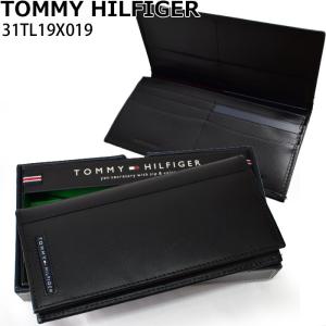 TOMMY HILFIGER トミーヒルフィガー 長財布 (1)31TL19X019 001-BLK ブラック メンズ トミー メンズ 財布 ウォレット 束入れ ブランド